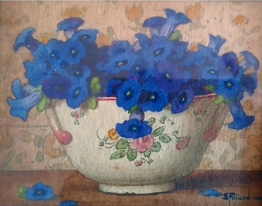 ernest filliard bouquet de gentianes