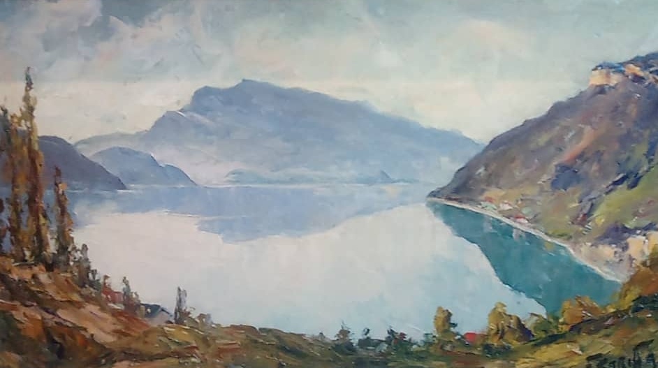 francis cariffa le lac du bourget la baie de grésine