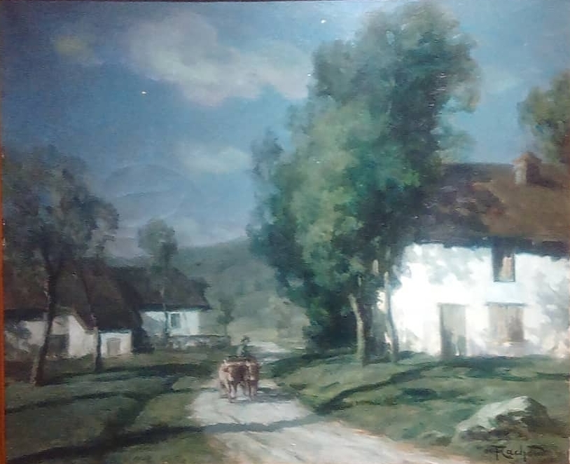 françois charles cachoud la route du village nuit claire