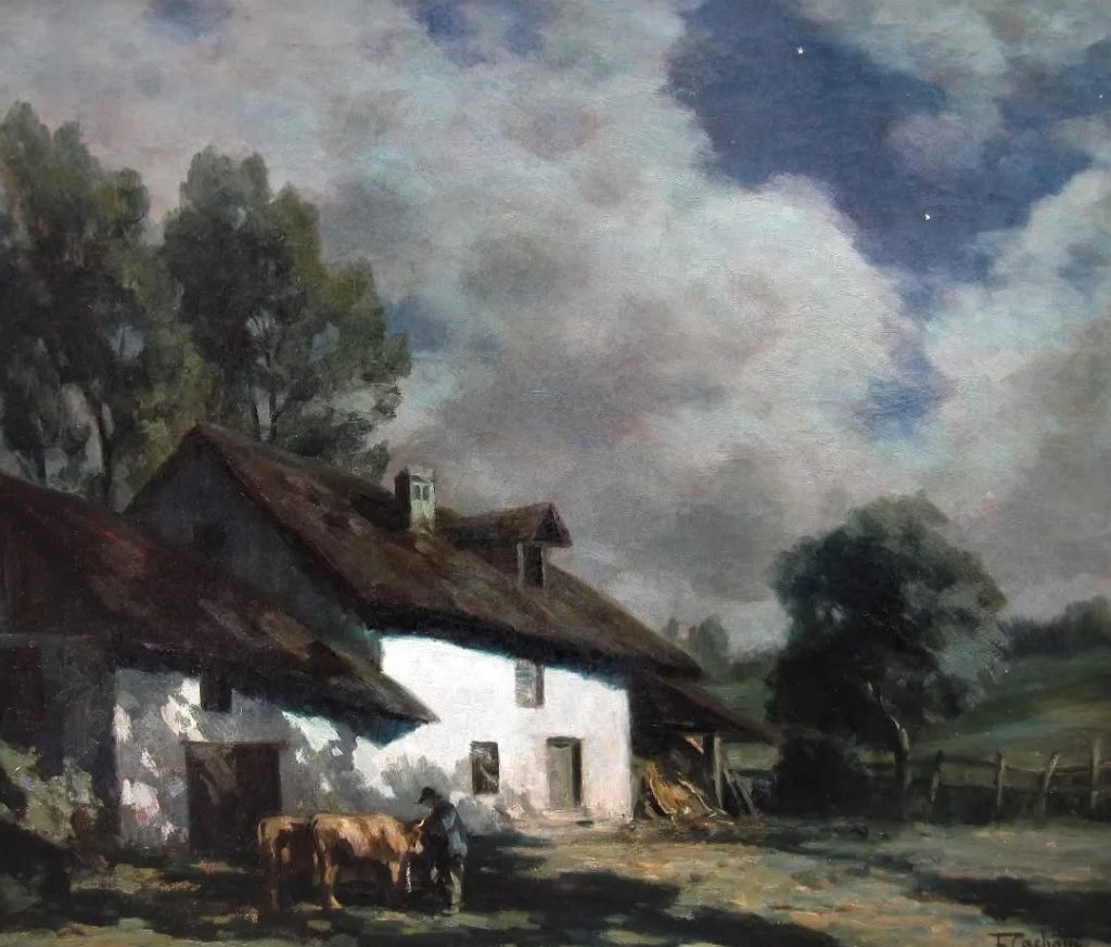 françois charles cachoud maison fermière au clair de lune
