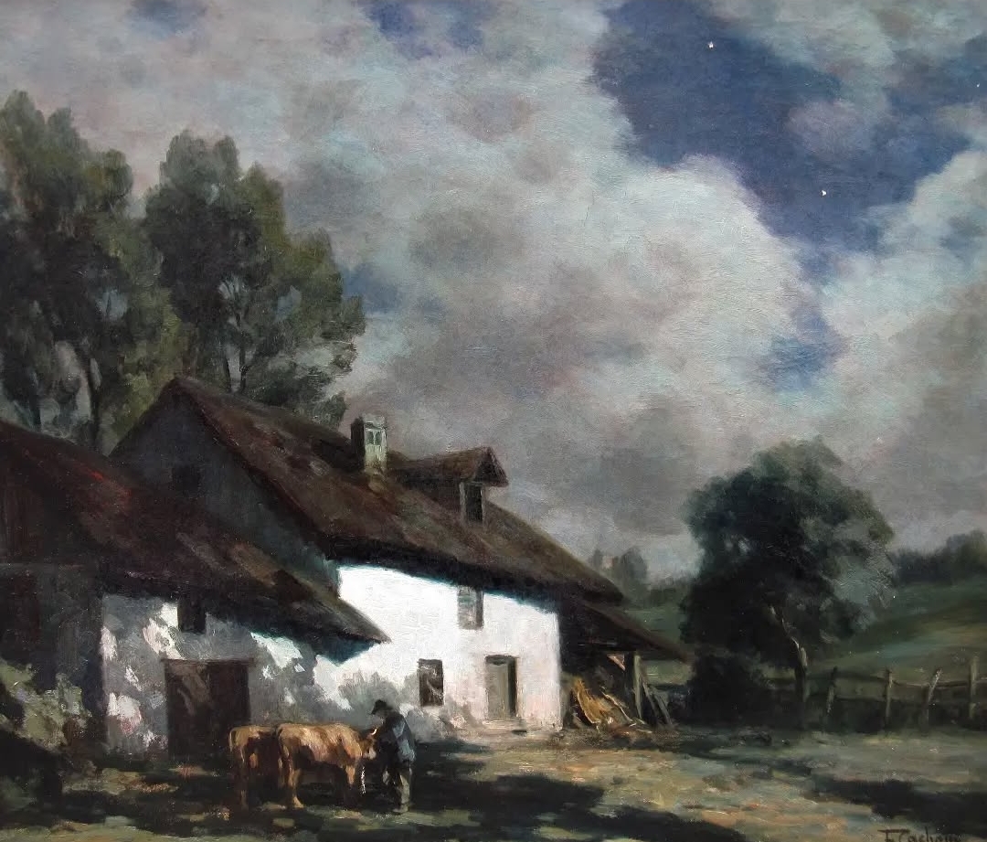 françois charles cachoud maison fermière au clair de lune