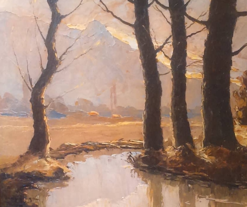 henri mège aux environs du viviers du lac