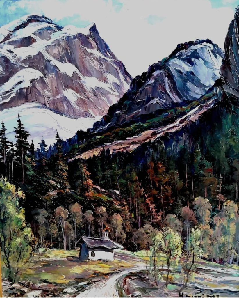 henri mège matinée de printemps à planay près de pralognan la vanoise 16 mai 1975